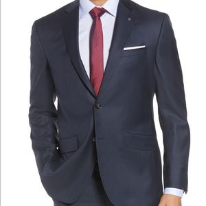 Ted Baker Jones Navy Suit Size 44R RETAIL $795